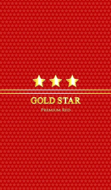 [LINE着せ替え] GOLD STAR " Premium Red "の画像1