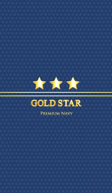 [LINE着せ替え] GOLD STAR " Premium Navy "の画像1