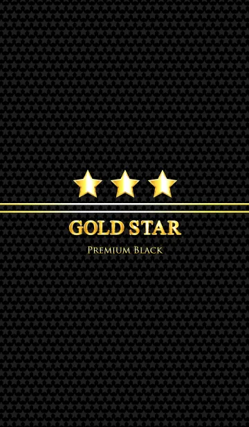 [LINE着せ替え] GOLD STAR " Premium Black "の画像1