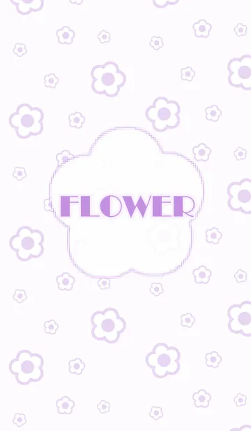 [LINE着せ替え] お花のきせかえ(紫)の画像1