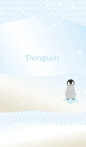 [LINE着せ替え] 小さなペンギンさん（クール）の画像1