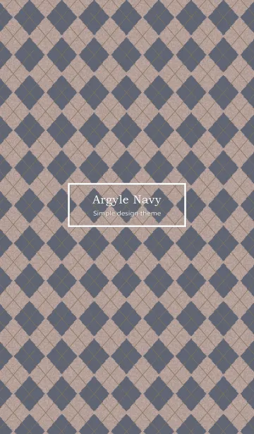[LINE着せ替え] Argyle Navyの画像1