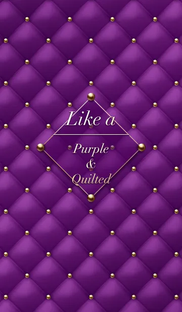 [LINE着せ替え] Like a - Purple ＆ Quilted #Rainの画像1