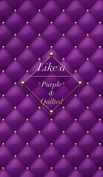 Like a - Purple ＆ Quilted #Rainの着せ替えメイン画像