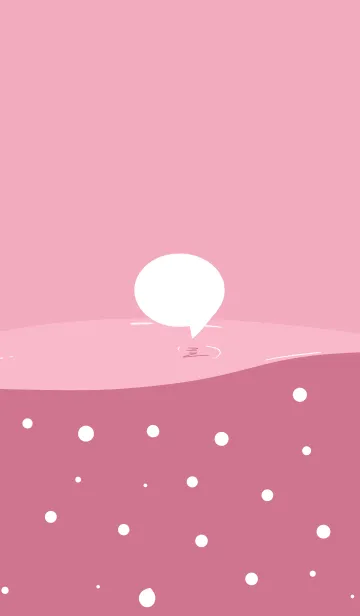 [LINE着せ替え] シンプルなピンクの壁紙の画像1
