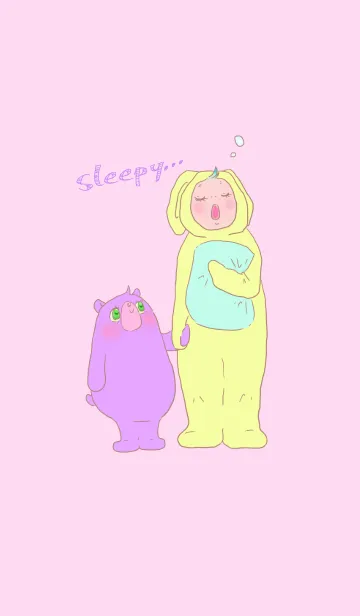 [LINE着せ替え] 眠たい…の画像1