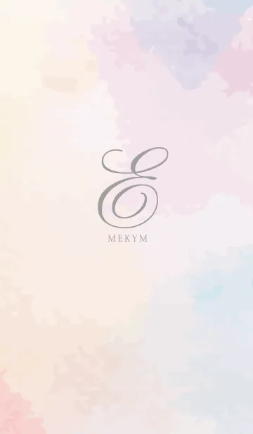 [LINE着せ替え] Initial-E- Watercolorの画像1