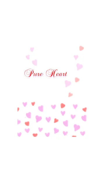 [LINE着せ替え] Pure Heart pink＆redの画像1