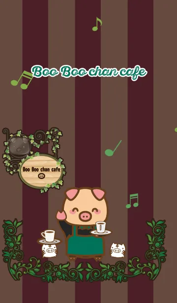 ぶーぶーちゃん カフェの着せ替えメイン画像