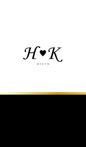 [LINE着せ替え] Initial H♡Kの画像1