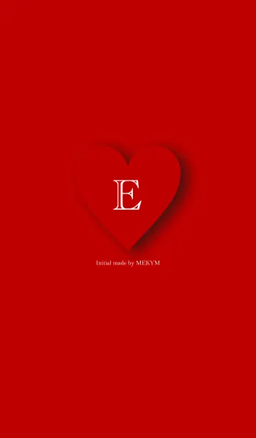 [LINE着せ替え] Heart Initial -E-の画像1