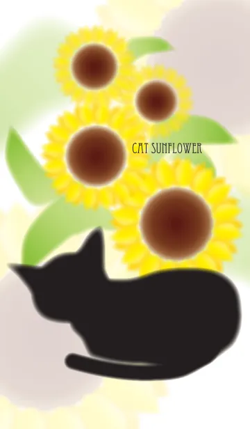 [LINE着せ替え] Cat Sunflowerの画像1