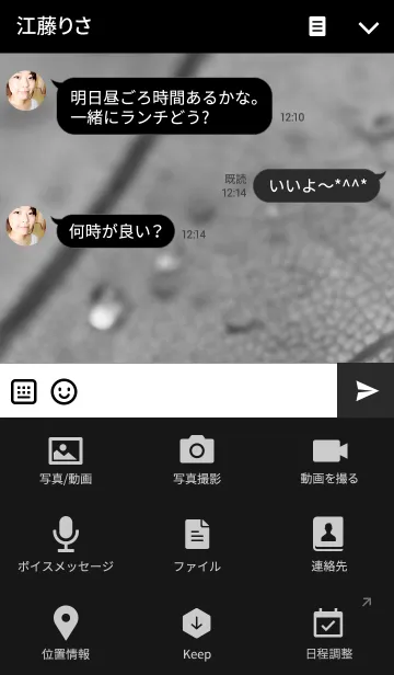 [LINE着せ替え] World in Monochromeの画像4