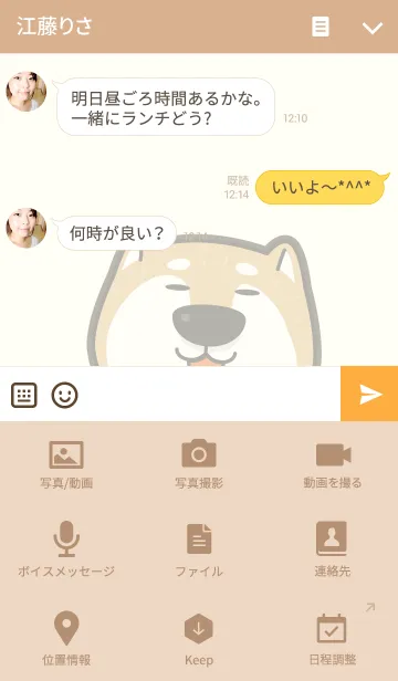 [LINE着せ替え] funny shiba inuの画像4