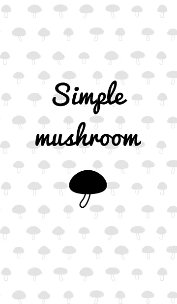 [LINE着せ替え] simple mushroomの画像1