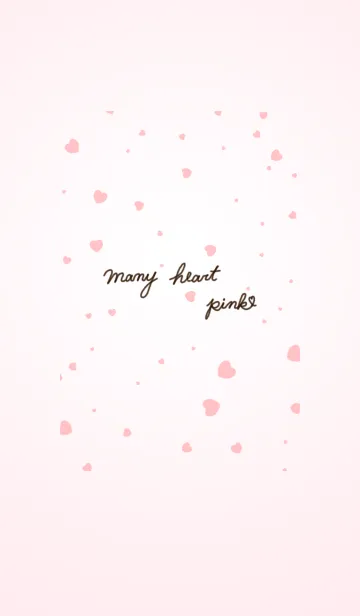 many heart pinkの着せ替えメイン画像