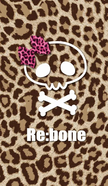 [LINE着せ替え] Re:bone【リ・ボーン】セピアヒョウ柄の画像1