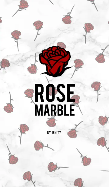 [LINE着せ替え] Roses - White Marble -の画像1