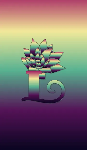 [LINE着せ替え] ～フラワー イニシャル L～の画像1