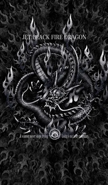 [LINE着せ替え] ジェットブラック・ファイヤードラゴン 3の画像1