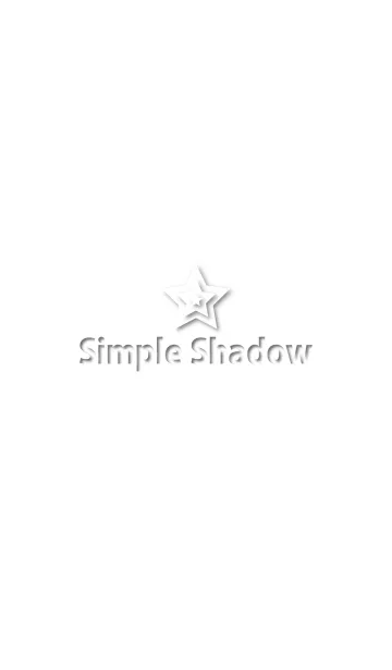Simple Shadow whiteの着せ替えメイン画像