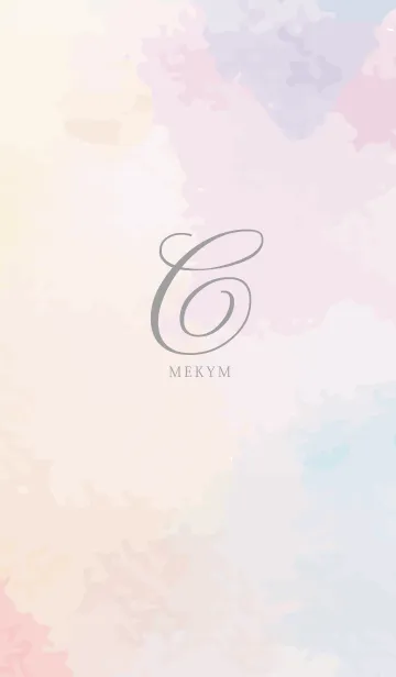 [LINE着せ替え] Initial-C- Watercolorの画像1