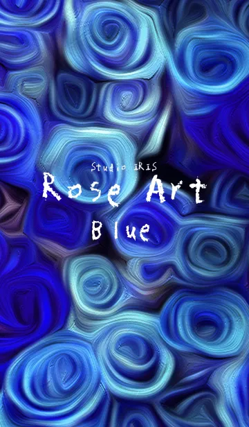 [LINE着せ替え] Rose Art Blueの画像1