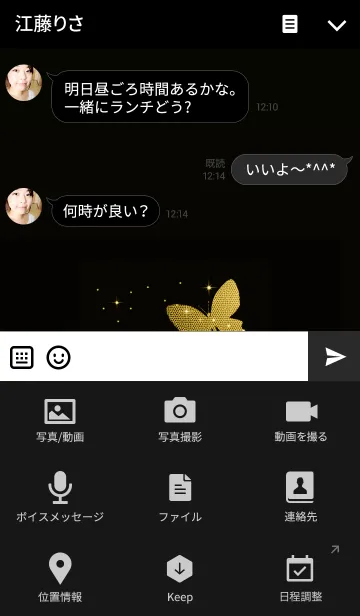 [LINE着せ替え] Butterfly twins.#9の画像4