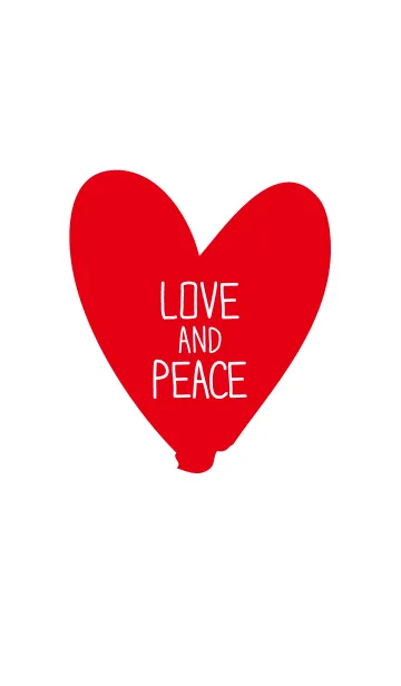 [LINE着せ替え] ラブ アンド ピース-ハート-の画像1