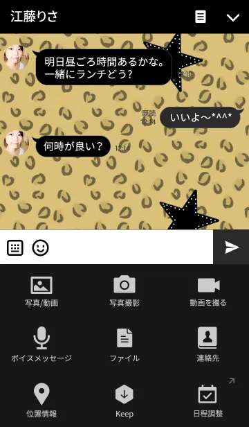 [LINE着せ替え] leopard star***の画像4
