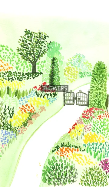 [LINE着せ替え] water color flowers_155の画像1