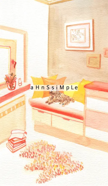 [LINE着せ替え] ahns simple_062_roomの画像1