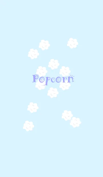 [LINE着せ替え] Popcorn THEME***Blueの画像1