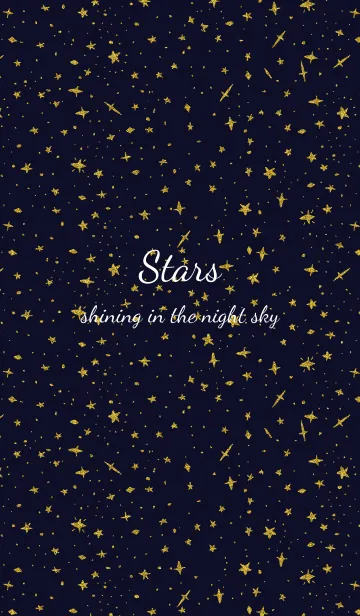 [LINE着せ替え] Stars shining in the night skyの画像1
