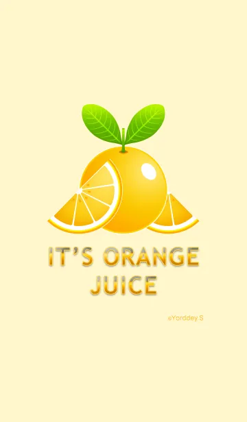 [LINE着せ替え] オレンジジュースですの画像1