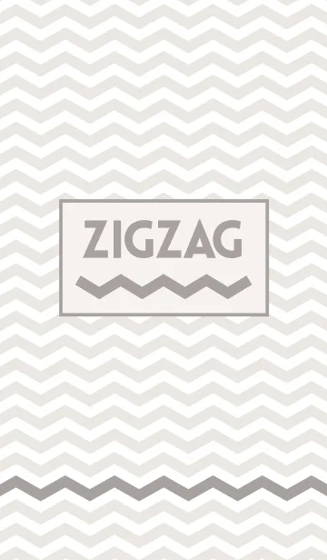 [LINE着せ替え] ZIGZAG ivoryの画像1