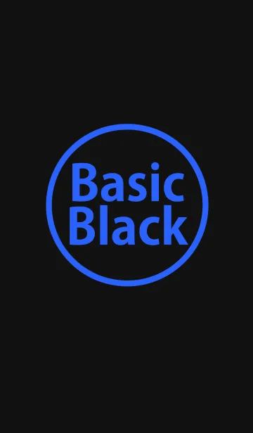 [LINE着せ替え] Basic Black Blueの画像1