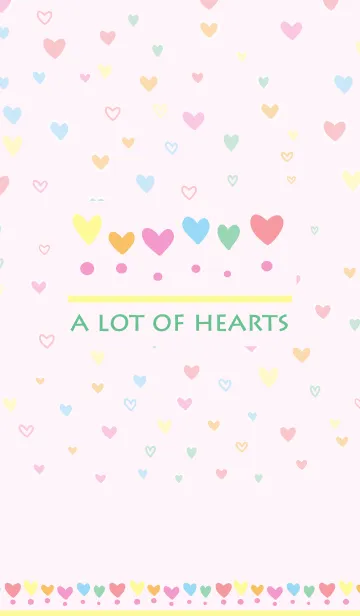 [LINE着せ替え] A lot of hearts 7.0の画像1