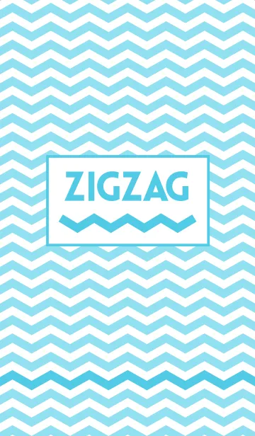 [LINE着せ替え] ZIGZAG blueの画像1