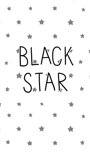 [LINE着せ替え] シンプルなブラックスターの画像1