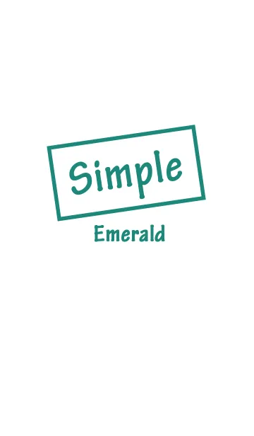 [LINE着せ替え] シンプル エメラルド スタイルの画像1