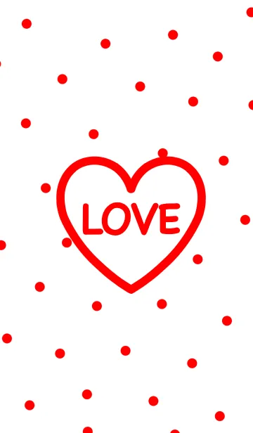 [LINE着せ替え] LOVE...(RED)の画像1