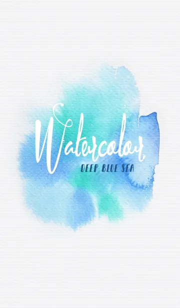 [LINE着せ替え] watercolor_deep blue seaの画像1