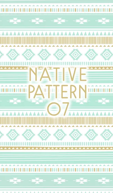 [LINE着せ替え] ネイティブ パターン07-ネイルグリーン-の画像1