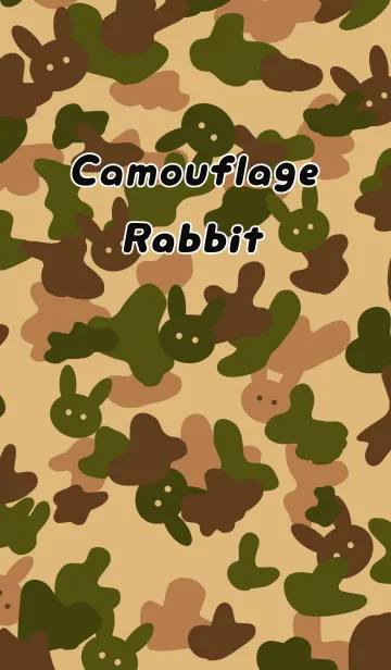 [LINE着せ替え] Camouflage Rabbitの画像1