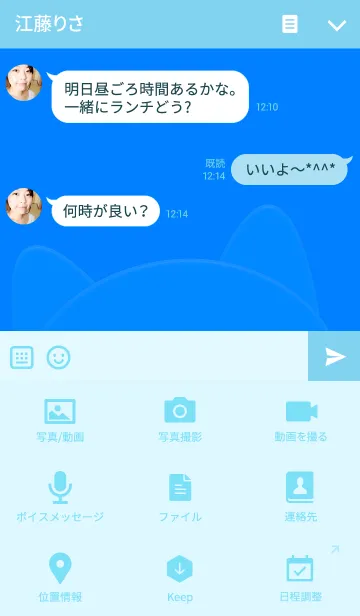 [LINE着せ替え] チラにゃんこの画像4