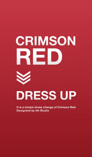 [LINE着せ替え] クリムゾンレッド_シンプルの画像1