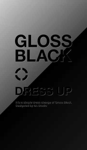 [LINE着せ替え] グロスブラック_シンプルの画像1