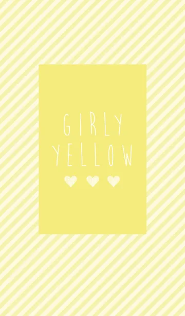 [LINE着せ替え] GIRLY YELLOWの画像1
