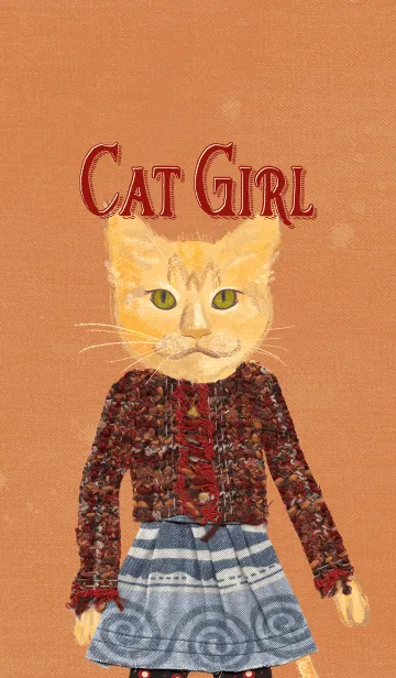 [LINE着せ替え] Hipster Cat Girlの画像1